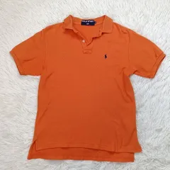 POLO SPORT Ralph Lauren ポロスポーツラルフローレン 半袖ポロシャツ M ポニー刺繍 オレンジ レディース