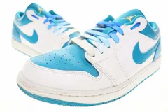 ナイキ NIKE AIR JORDAN 1 LOW WHITE AQUATONE 28.5cm 553558-174 AJ1 エア ジョーダン ロー ホワイト アクアトーン 【ブランド古着ベクトル】【中古】▲■260122
