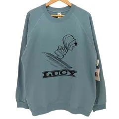 ピーナッツ PEANUTS 両面 US キャラクタープリント クルーネック ラグラン スウェット メンズ import：XL 