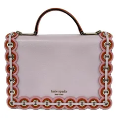 Kate spade(ケイトスペード) ハンドバッグ美品  WKRU5898 ライトピンク×ブラウン×ゴールド レザー