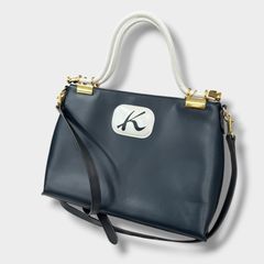よーこ様 Kitamura R-0675 9162レザー アイボリー×チョコ - メルカリ