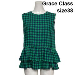 Grace Class ノースリーブ プリーツ トップス ブラック 36 - メルカリ