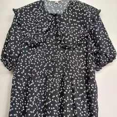 白トーン ハート柄 ONE PIECE 95サイズ 夏 51412