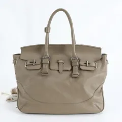 美品 ペッレモルビダ ベージュ レザー トート バッグ 肩掛け ショルダー ハンド 本革 ブランド A4 レディース MBM DT2-5【中古】のサムネイル