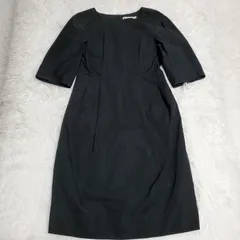 美品✨ ジルサンダー JIL SANDER  ロング  ワンピース ブラック 上質シルク混 ミニマル美シルエットのサムネイル