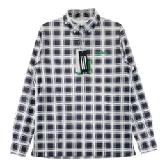 サイズ：M ADIDAS GOLF アディダスゴルフ  長袖ポロシャツ チェック柄 ネイビー系 [240101659878] ゴルフウェア メンズ ストスト