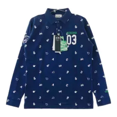 サイズ：M ADIDAS GOLF アディダスゴルフ  長袖ポロシャツ  ネイビー系 [240101659880] ゴルフウェア メンズ ストスト