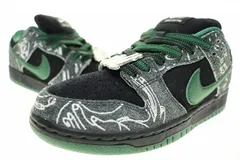 ナイキ NIKE × THERE SKATEBOARDS SB DUNK LOW QS BLACK GORGE GREEN 24cm HF7743-001 ゼア スケートボード ダンク ロー ゴージ グリーン 【ブランド古着ベクトル】【中古】●▲■251104