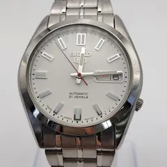 稼働品 セイコー セイコー5 7S26-03B0 自動巻 ホワイト デイデイト メンズ 通勤 仕事 ビジネス スーツ フォーマル お洒落 社会人 大人 上品 高級感 落ち着き クラシック モダン プレゼント ギフト 記念日 誕生日 父の日 営業 A126