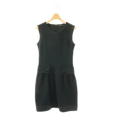 フォクシー FOXEY クラシカルドールワンピース 膝丈 ノースリーブ 38 ネイビー 29886 /DO ■OS