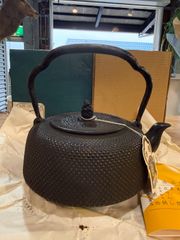 未使用・証紙付】南部鉄器 及源 OIGEN 鉄瓶 九重アラレ 1.2LH-99