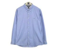 20772 トミーヒルフィガー 長袖シャツ 110 カジュアル Yシャツ ブランド古着