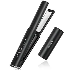 ヘアアイロン コードレス ストレートアイロン ミニ 小型 持ち運び 両用 USB充電式 2way カール 前髪用誤起動防止ロック 160/180/200度設定可能 男女兼用 家庭/旅行/出張/通勤用AR