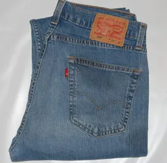 送料無料! USED Levis リーバイス デニム 505 フェードブルー ストレッチ W33 　D-114