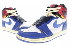 ナイキ NIKE AIR JORDAN 1 RETRO HI NRG UN UNION 2018 26cm STORM BLUE BV1300-146 エア ジョーダン I レトロ ハイ ユニオン コラボ ストーム ブルー 【中古】▲■240912