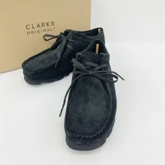 Clarks クラークス シューズ モカシン WallabeeGTX ワラビーゴアテックス ブーツ スエード 防水 メンズ 26.5cm ブラック 靴 DF18577■
