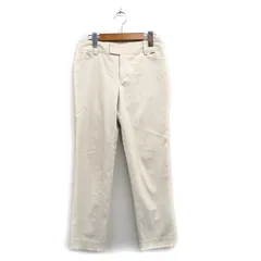 クレージュ courreges チノパンツ センタープレス コットン シンプル 36 アイボリー 白 /KT12