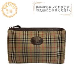 訳あり Burberrys クラッチバッグ ノバチェック ポーチ - メルカリ
