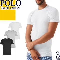ポロ ラルフローレン Polo Ralph Lauren Tシャツ 3パック 3枚セット 半袖 クルーネック メンズ 2026年春夏新作 丸首 白 黒 ホワイト ブラック SLIM FIT COTTON CREW T-SHIRTS 3 PACK NSCNP3