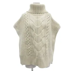 バナナリパブリック BANANA REPUBLIC ニット ベスト プルオーバー ケーブル編み S 白 ホワイト /JS ■ECF003