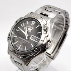稼働品 SEIKO セイコー5スポーツ 7S36-00A0 自動巻 ブラック文字盤 デイデイト 裏スケ メンズ ステンレス ヴィンテージ レトロ ビジネス 仕事 通勤 お洒落 社会人 定番 王道 シンプル 高級感 上品 贈り物 ギフト プレゼント A131