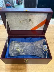 クリスタル花瓶　ボヘミアングラス　フラワーベース　新品　長期保管