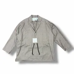 参考上代33000円 未使用 Dulcamara 25SS よそいきテーラードカラーPO プルオーバージャケット ドゥルカマラ D125-T188 Mix Gray 1 （12059M）のサムネイル