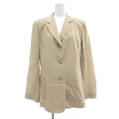 Half Circle タグ付き ジャケット ウール  ベージュ ノッチドラペル /NL ■ECF003