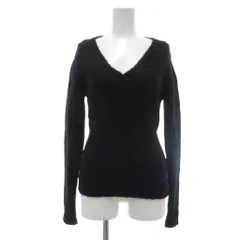 ボディドレッシングデラックス BODY DRESSING Deluxe セーター 羊毛 モヘヤ アルパカ 9 黒 ブラック Vネック 長袖 無地 /ML ■ECF003のサムネイル