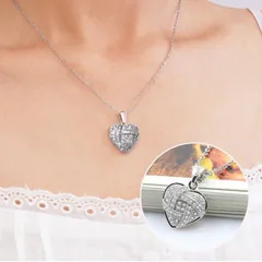ハート ネックレス オープンハート シルバーネックレス アクセサリー 結婚式(メール便送料無料)
