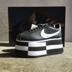 コムデギャルソン 18fw ナイキ コルテッツ ブラック - メルカリ