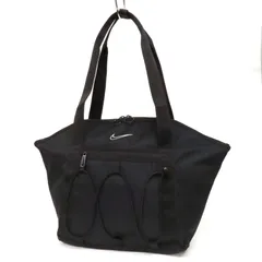 WB26097 美品 NIKE ナイキ ONE ワン トートバッグ ボストンバッグ 肩掛け ショルダー ロゴマーク 黒 ブラック レディースのサムネイル