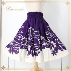 美品 アロハエミカ フラダンス フラドレス ドレス 白 ポリエステル