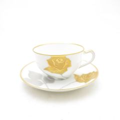 大倉陶園 金蝕薔薇 ティー カップ&ソーサー 新品未使用 - メルカリ