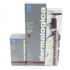 未使用 dermalogica ダーマロジカ スーパーリッチリペア― ダイナミックスキンスカルプター M+アフターグロークレンザー セット BD4807M
