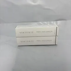<サH2-4> 2本セット VINTORTE ヴァントルテ ミネラルリキッドファンデーション (ライトベージュ) v-mlf3-2 美容液 ミネラル SPF42のサムネイル
