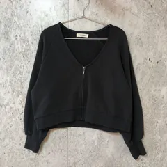 URBAN RESEARCH SonnyLabel アーバンリサーチサニーレーベル Vネック スウェット ジップ カーディガン チャコール Freeサイズ 〇□
