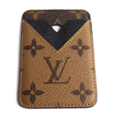 LOUIS VUITTON ルイ・ヴィトン ポルト カルト・マグネット カードケース モノグラム・リバース ブラウン ブラック M25654 BC3215 ユニセックス 中古