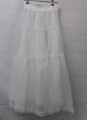 【中古】Areeam ｱﾘｰﾑ ｵｰｶﾞﾝｼﾞｰﾃｨｱｰﾄﾞｽｶｰﾄ MJ42L0L0100 ﾎﾜｲﾄ F 991912452のサムネイル