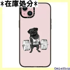 CASETiFY コンパクト iPhone 15 Plus ケース MIL規格準拠 2x MIL-STD-810G / 1.2mからの落下テストをクリア - Black Pug Lift - クリア ブラック 1004