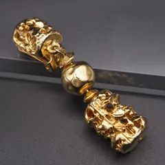 S751 イヤリング 片耳のみ 大ぶり スウィング デザイン ゴールドカラー コスチュームジュエリー