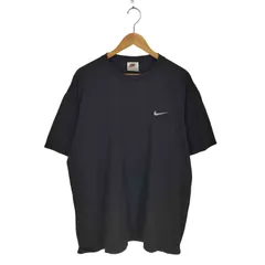 ナイキ NIKE 00s USA製 銀タグ スウッシュ刺繍クルーネックTシャツ メンズ  L