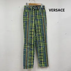 ヴェルサーチ JEANS COUTURE ストライプ グリッド ストレート デニム レディース 表記無し ISItems【USED】【古着】【中古】50156305のサムネイル