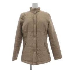 エーグル AIGLE 中綿ジャケット ウール M ベージュ キルティング スタンドカラー 長袖 /SX ■ECF003