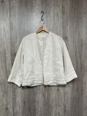 nano universe ナノユニバース Maison de Robe a Japon ジャケット size38/白ｘ茶 ■◇ レディースのサムネイル