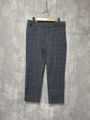 BANANA REPUBLIC バナナリパブリック チェック柄 テーパード パンツ size4/グレー ■■ レディース