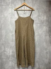 LOWRYS FARM ローリーズファーム チェック柄 サロペット オーバーオール sizeM/茶系 ◇■ レディース