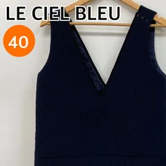 LE CIEL BLEU ルシェルブルー ワンピース ミニワンピース キルティング ブラック 日本製 レディース 40サイズ 【CT2733】のサムネイル