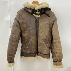 フライトジャケット アヴィレックス AVIREX 38 ブラウン系 長袖 typeB-3 ムートン USA アメリカ