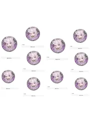 ホロライブカプセル缶バッジコレクションオリジン1   　　猫又おかゆ　10個セット　　リーフレット１０枚付き